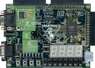 Xilinx Spartan-3 Starter Kit board
