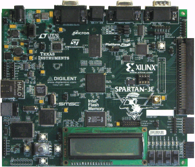 Xilinx Spartan-3E Starter Kit board