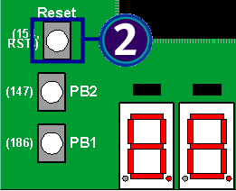 Push and hold reset button, if available.
