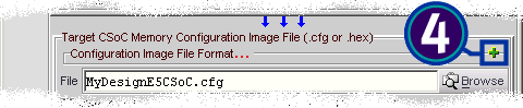 Expand "Configuration Image File Format" by clicking the green plus sign toward the right edge of the dialog box.